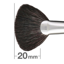 Load image into Gallery viewer, HAKUHODO F6131N Highlighter Brush Ougi short and fan shaped Blue squirrel & Synthetic fiber