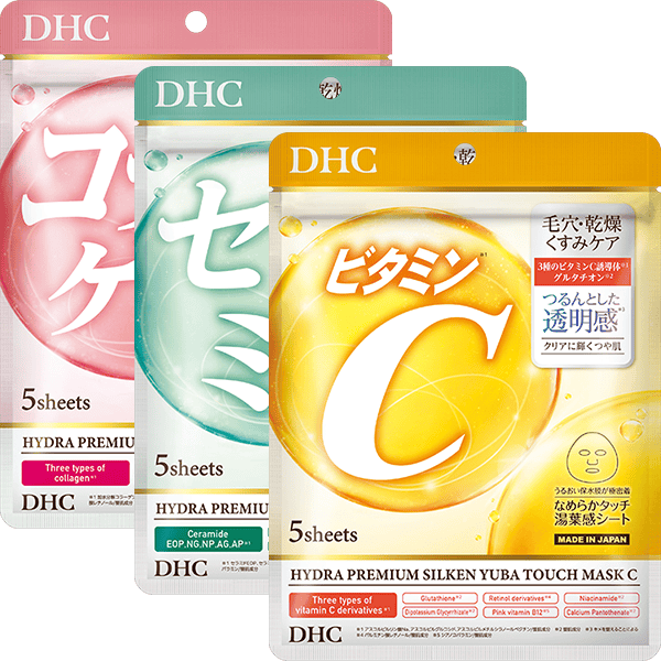DHC HYDRA PREMIUM SILKEN YUBA TOUCH MASK 5sheets [3types] – Tokyo
