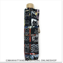 Load image into Gallery viewer, Manhattaner's Folding Umbrella "Black Cat Collage"
