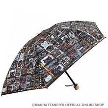 Load image into Gallery viewer, Manhattaner's Folding Umbrella "Black Cat Collage"
