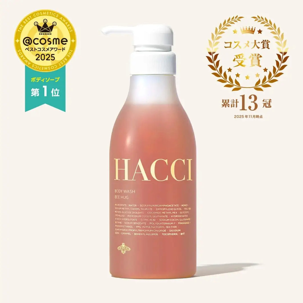 HACCI Body Wash BEE HUG 385ml – Tokyo on Demand HACCI Body Wash BEE HUG 385ml – Tokyo on Demand