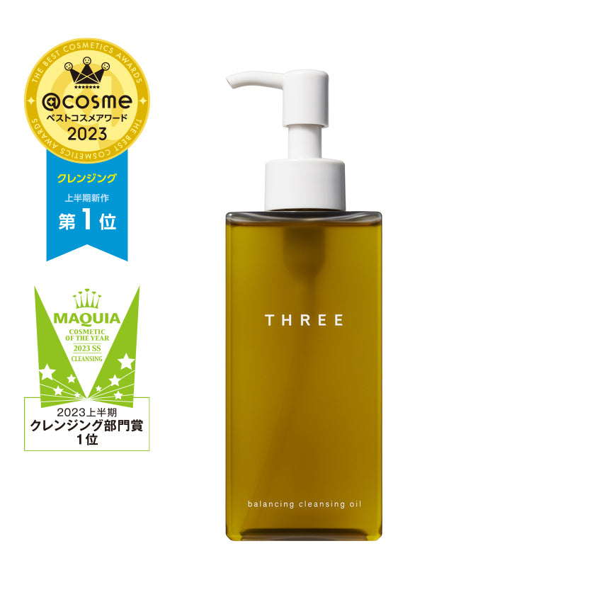 THREE BALANCING CLEANSING OIL R (Makeup remover) [100% Naturally derived ingredients] 185mL