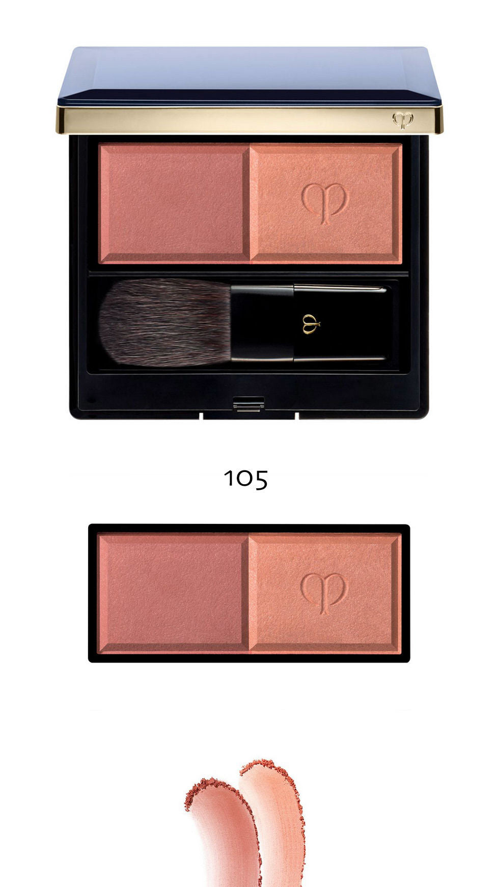 Clé de Peau Beauté blush duo poudre Refill + Case + Brush – Tokyo