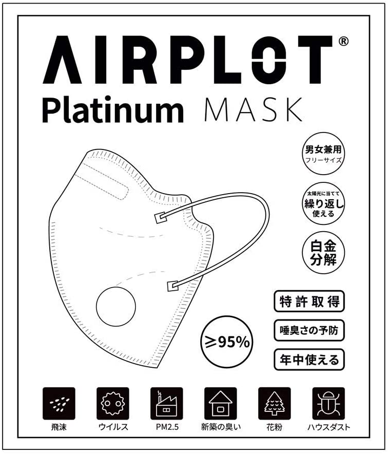 AIRPLOT® (Platinum titanium catalyst) N95 [GB2626-2006] Mask 2pcs