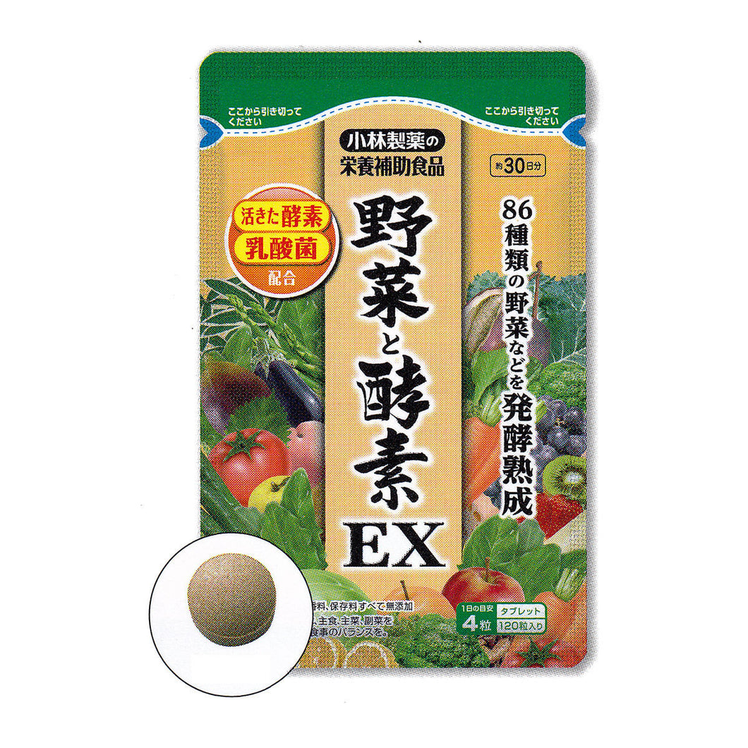 KOBAYASHI Pharmaceutical Vegetables & Enzymes EX 120tablets/30days