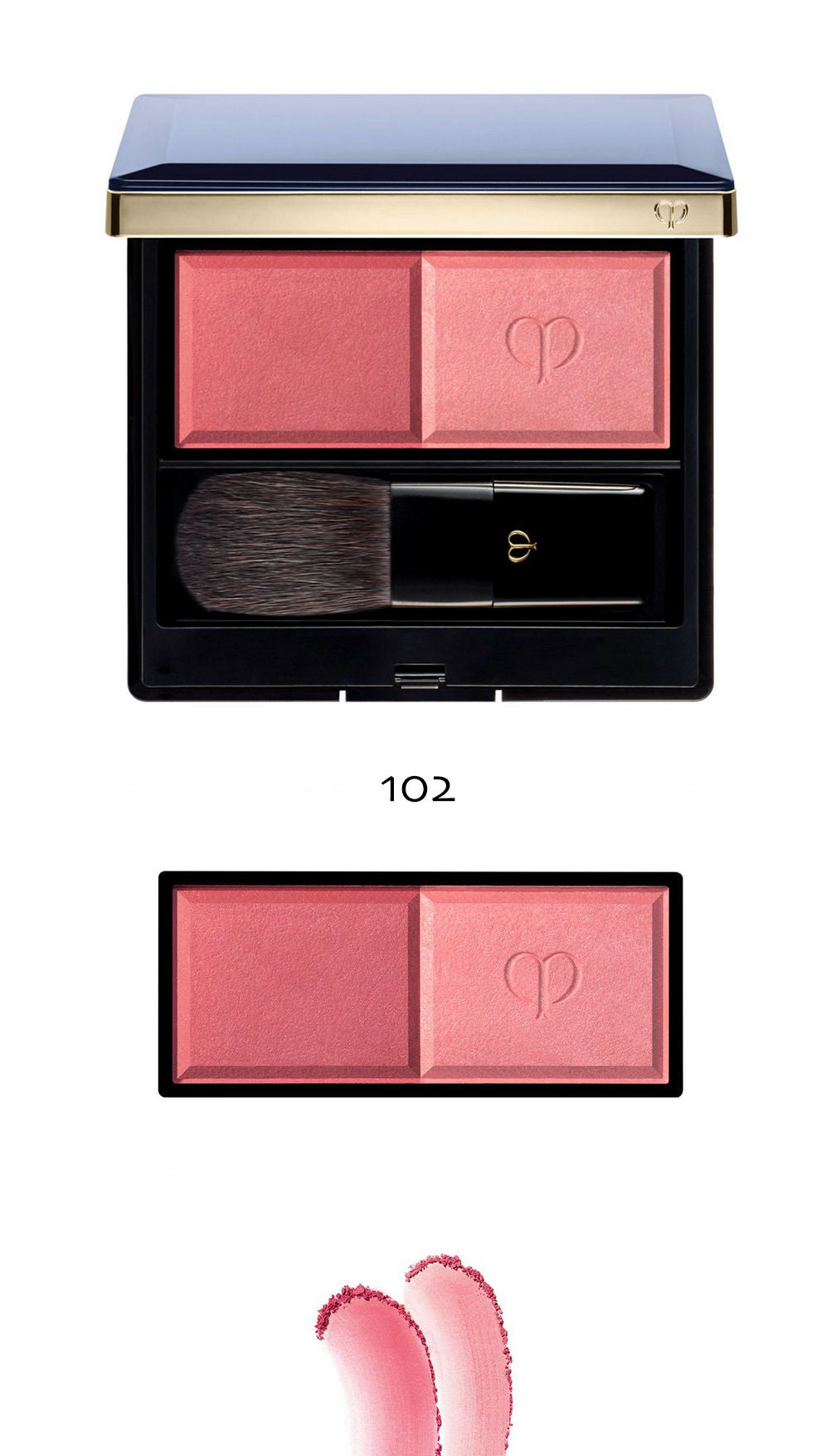 Clé de Peau Beauté blush duo poudre Refill + Case + Brush