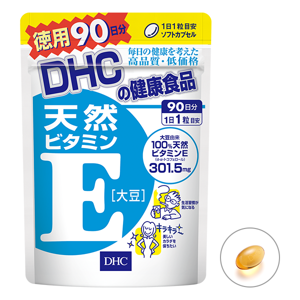 DHC Natural Vitamin E (Soy) 90capsules 90days