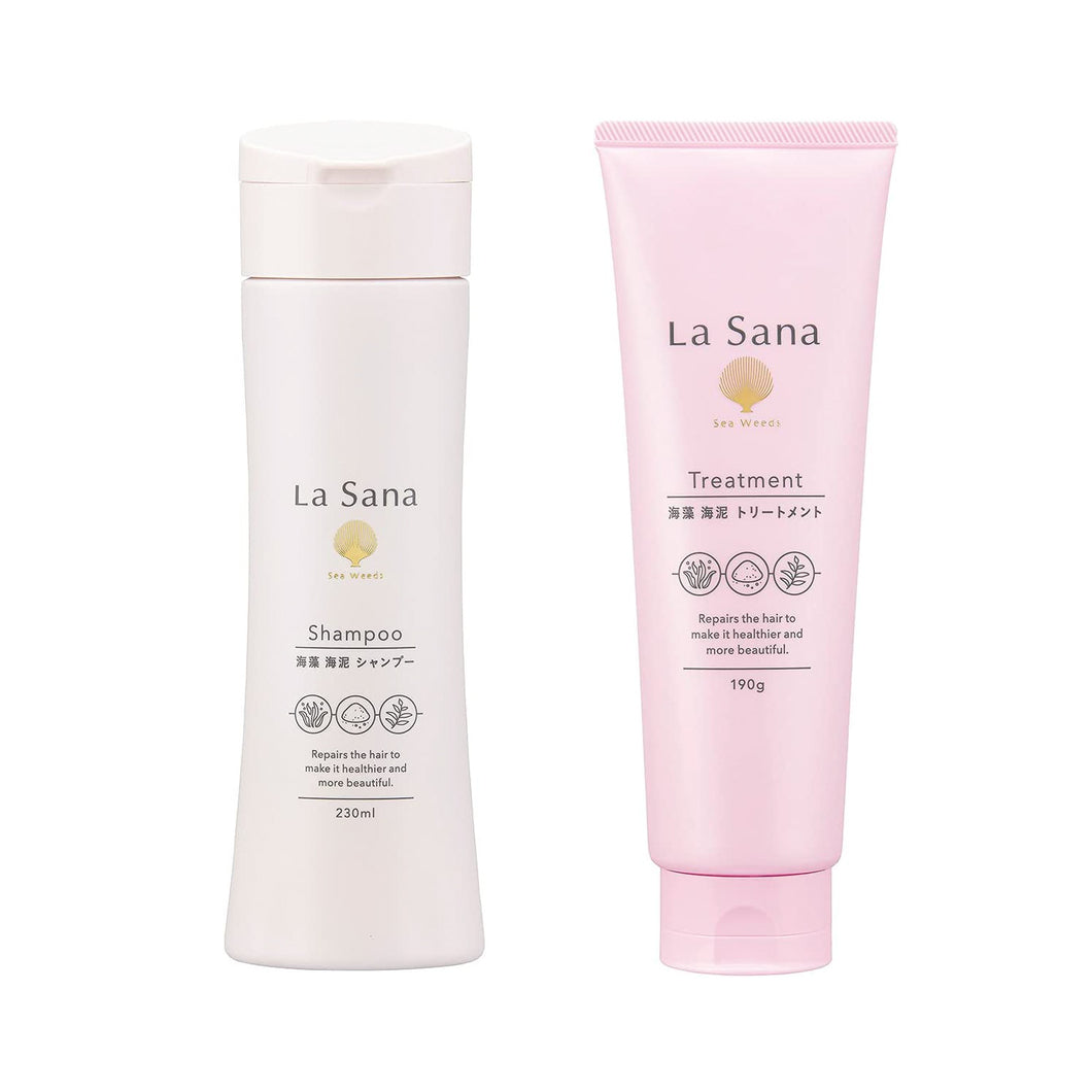 La Sana Seaweed and Sea mud Shampoo 230ml || Treatment 190g