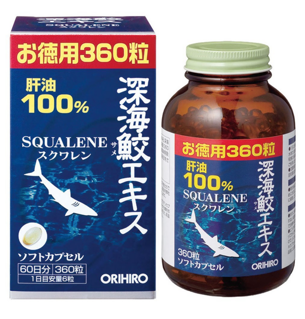 ORIHIRO SQUALENE deep-sea shark extract 360capsules 60days