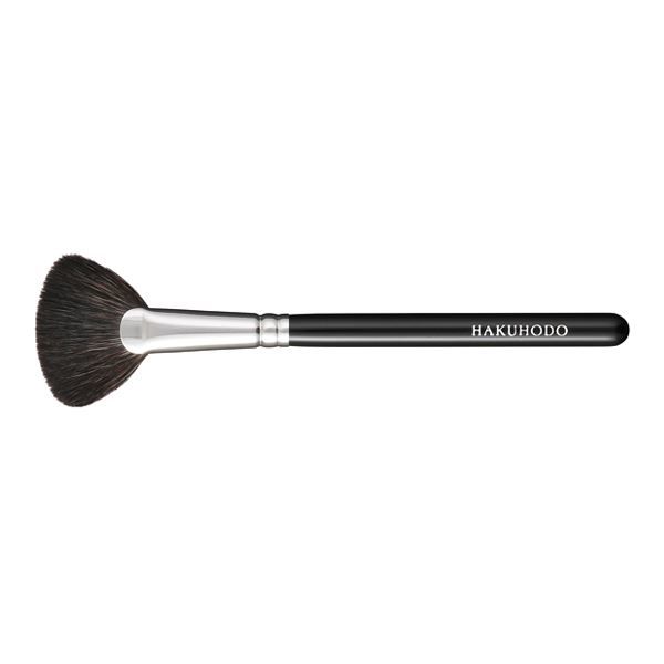 HAKUHODO F series F6131 Highlighter Brush Ougi short and fan shaped Blue squirrel